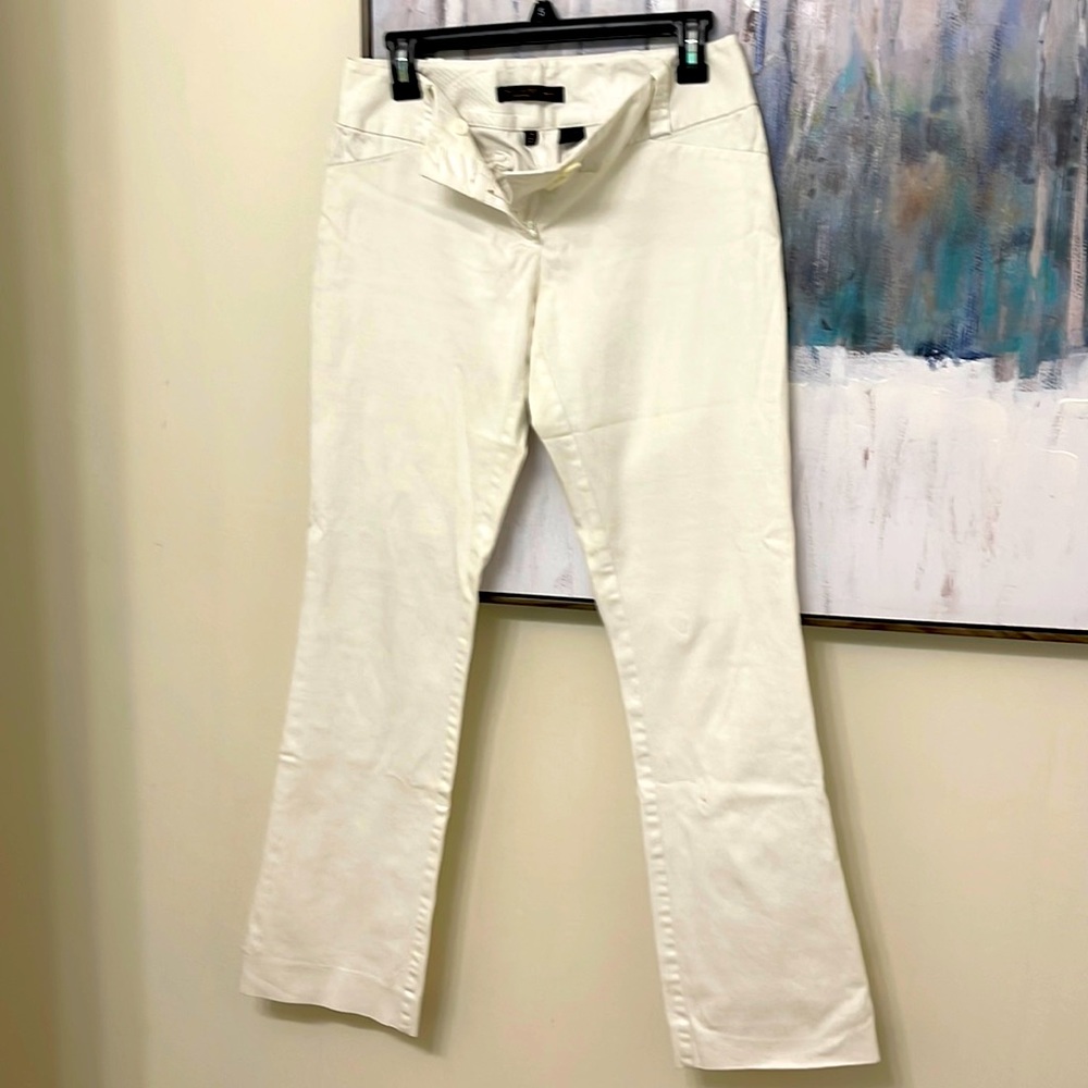 White THE LIMITED boot-cut pants